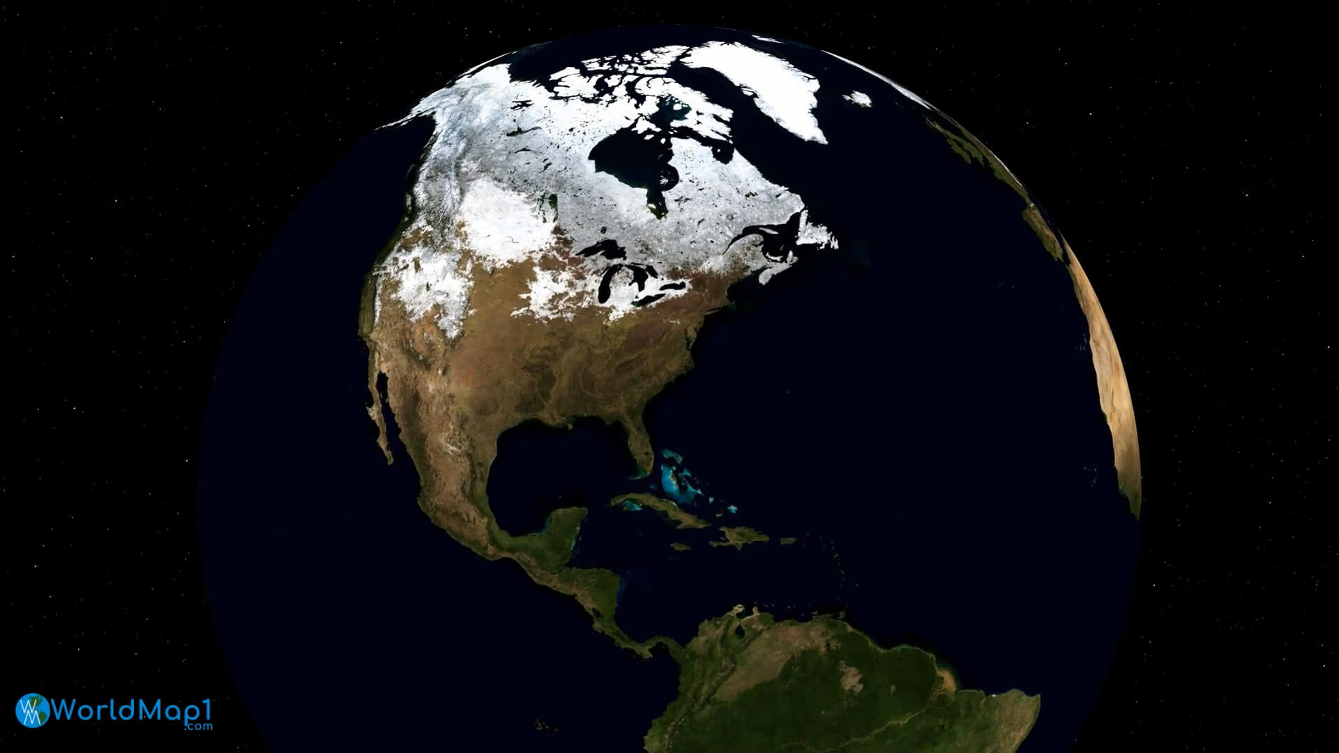 North America and US from Space
